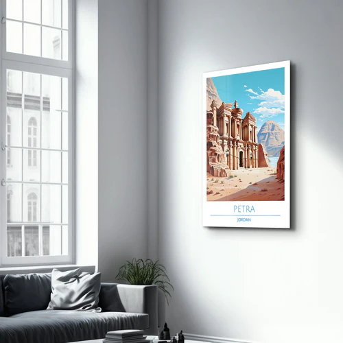 Petra Jordan-Travel Posters | Glass Wall Art - Image 2