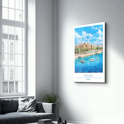Palma Spain-Travel Posters | Glass Wall Art - Image 2