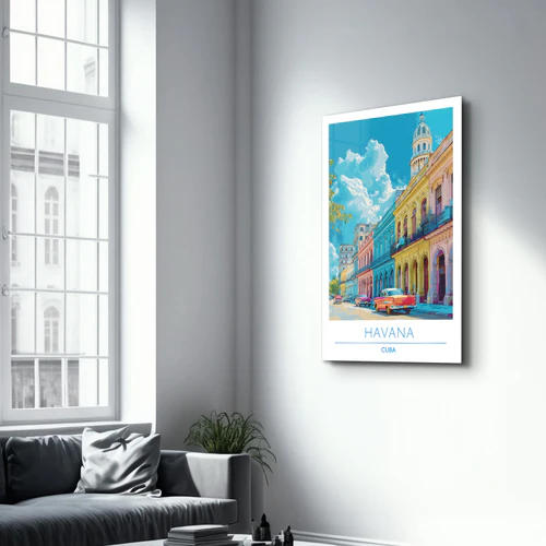 Havana Cuba-Travel Posters | Glass Wall Art - Image 2