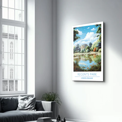Regents Park-London England-Travel Posters | Glass Wall Art - Image 2