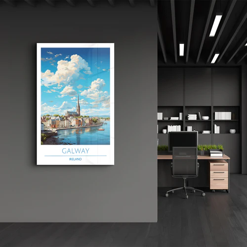 Galway Ireland-Travel Posters | Glass Wall Art - Image 3