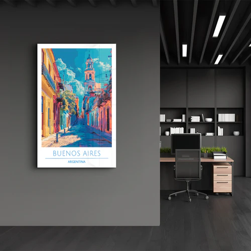 Buenos Aires Argentina-Travel Posters | Glass Wall Art - Image 3