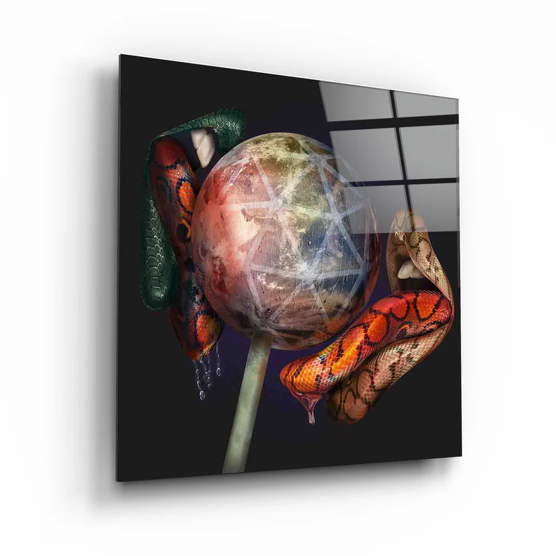 ・"Epoca Lips"・Designers Collection Glass Wall Art