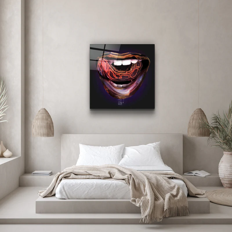 ・"Epoca Lips2"・Designers Collection Glass Wall Art - Image 3