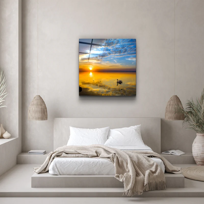 ・"Sunset"・Glass Wall Art - Image 3