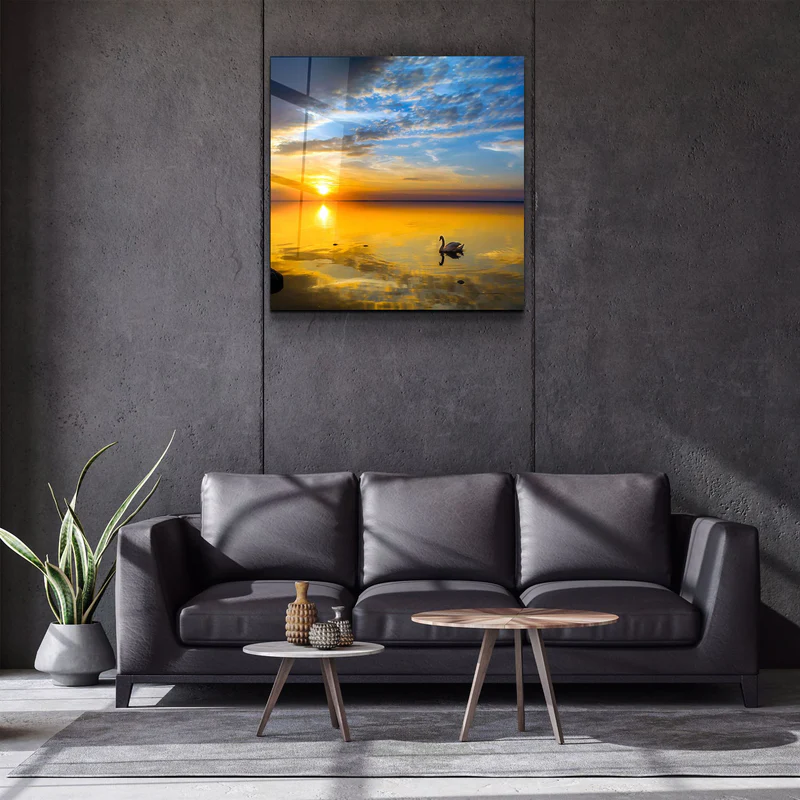 ・"Sunset"・Glass Wall Art - Image 2