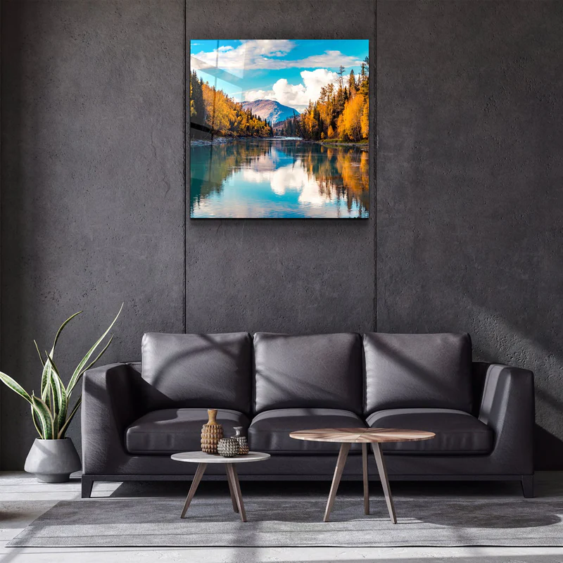 ・"Lake"・Glass Wall Art - Image 2