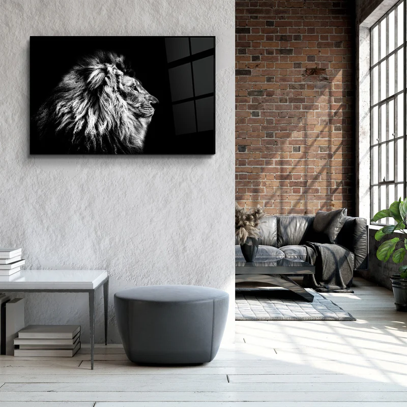 ・"Leo The King"・Glass Wall Art - Image 3