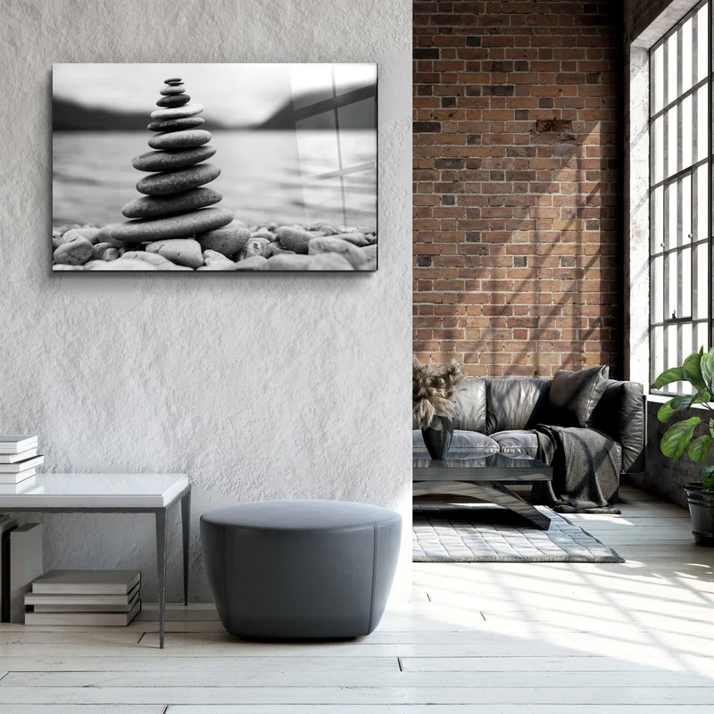 ・"Pebbles"・Glass Wall Art - Image 3