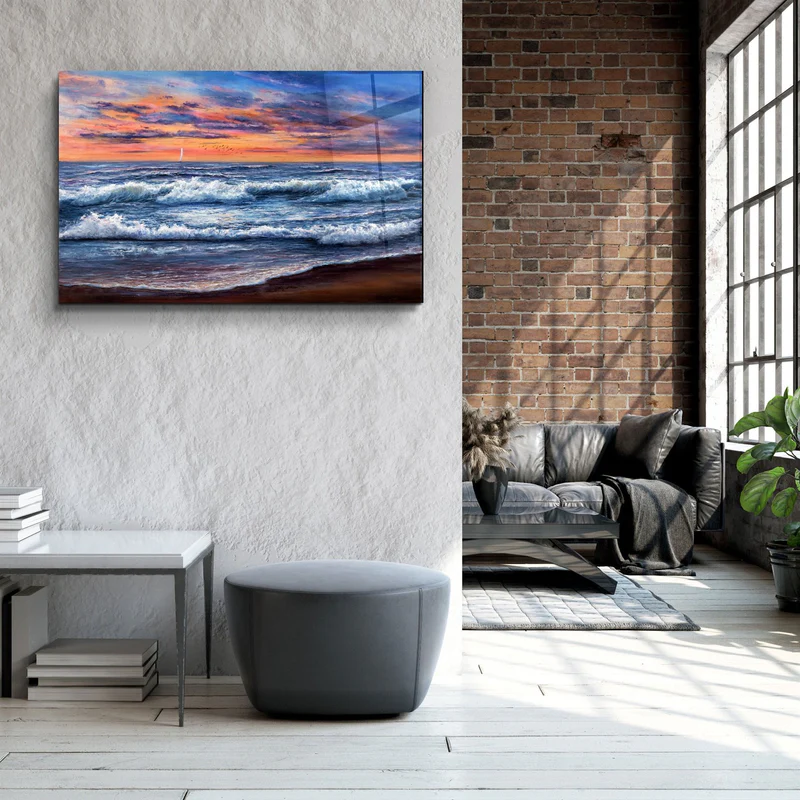 ・"Waves"・Glass Wall Art - Image 3