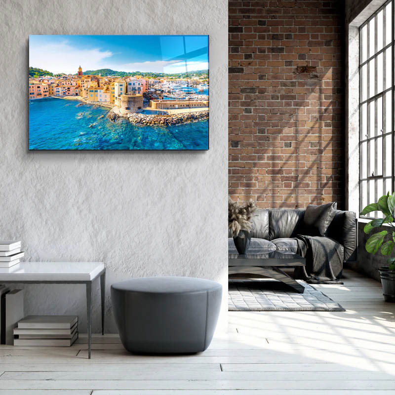 ・"St. Tropez"・Glass Wall Art - Image 3