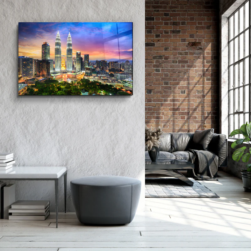 ・"Kuala Lumpur - Malaysia"・Glass Wall Art - Image 3