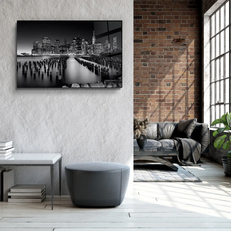 ・"Brooklyn Bridge Park"・Glass Wall Art - Image 3