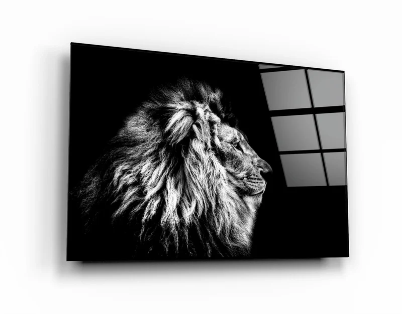 ・"Leo The King"・Glass Wall Art