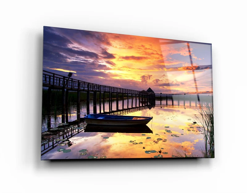 ・"Sunset 2"・Glass Wall Art