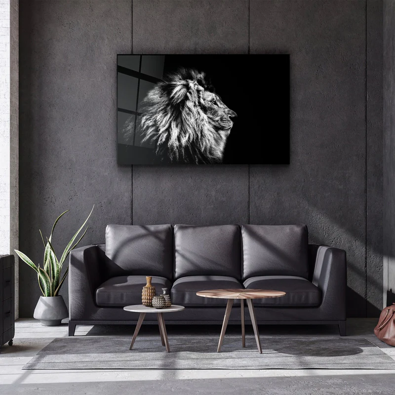 ・"Leo The King"・Glass Wall Art - Image 2
