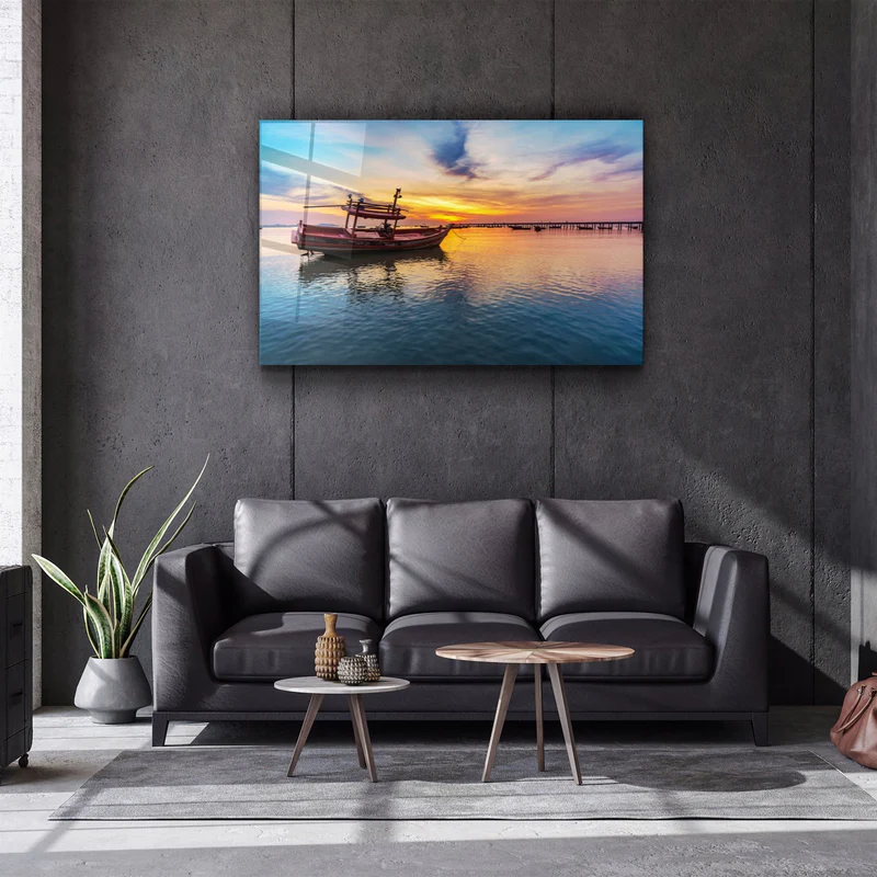 ・"Boat"・Glass Wall Art - Image 2