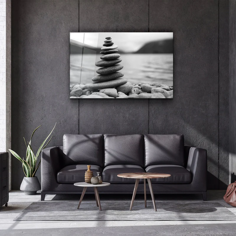 ・"Pebbles"・Glass Wall Art - Image 2