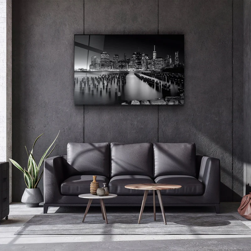 ・"Brooklyn Bridge Park"・Glass Wall Art - Image 2