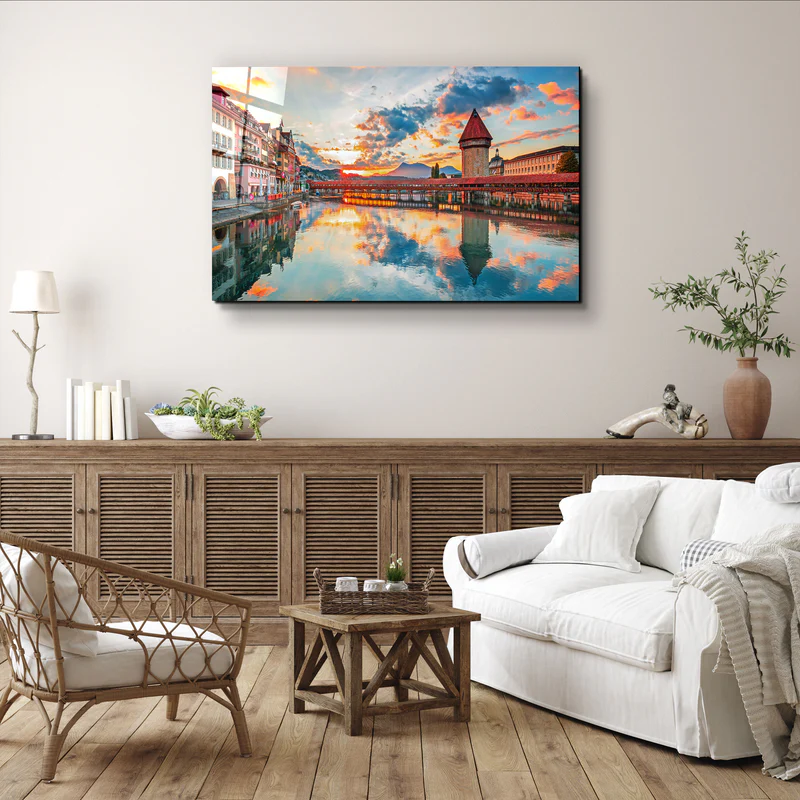 ・"Lucerne - Switzerland"・Glass Wall Art - Image 2