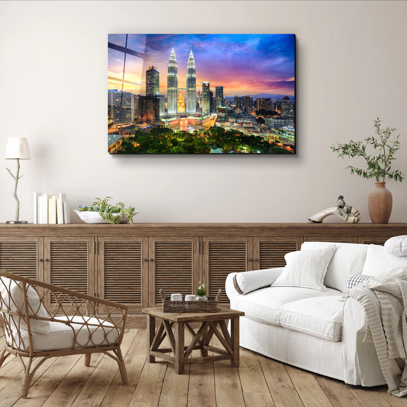 ・"Kuala Lumpur - Malaysia"・Glass Wall Art - Image 2