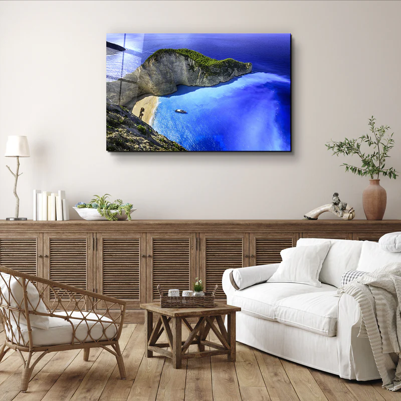 ・"The Dead Sea"・Glass Wall Art - Image 2