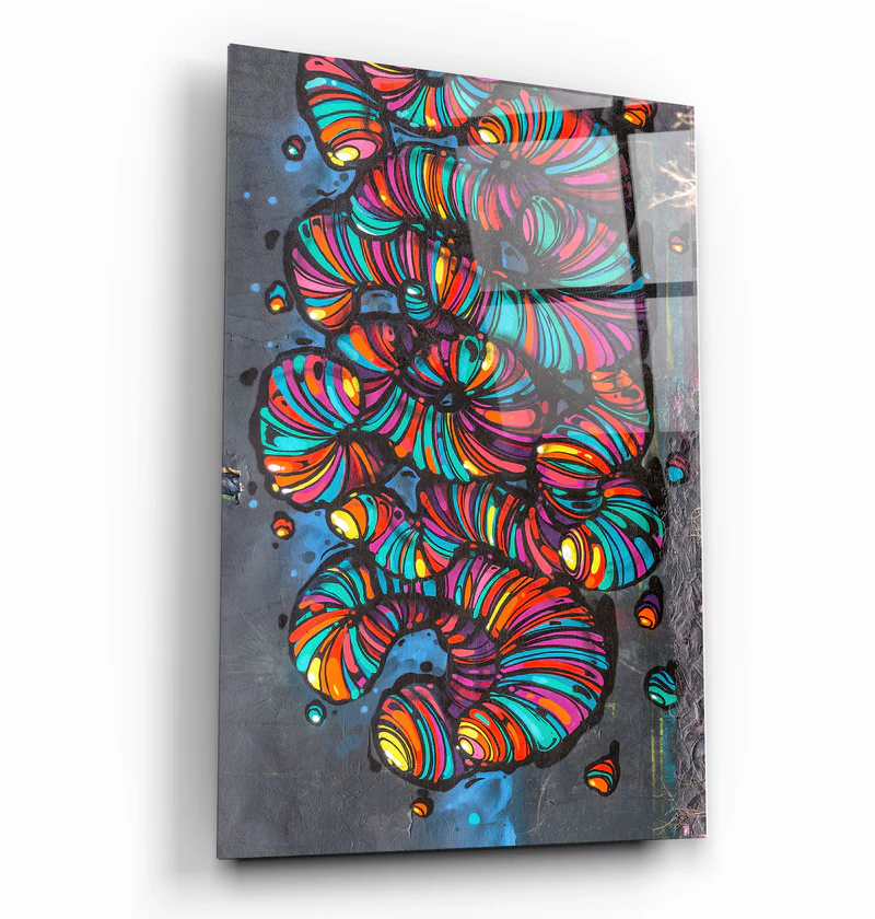 ・"Worms"・Designer's Collection Glass Wall Art
