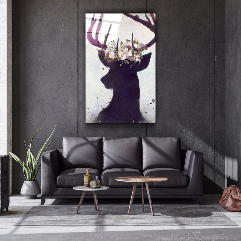 ・"Deer"・Glass Wall Art - Image 3