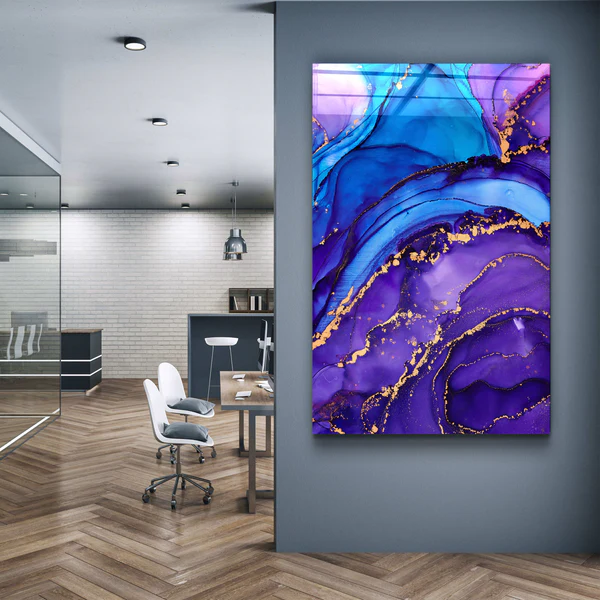 ・"Marble Collection V2"・Glass Wall Art - Image 3