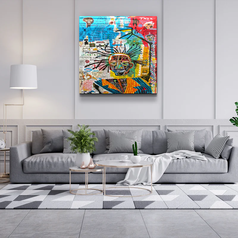 ."Abstract Weird". Designer's Collection Glass Wall Art - Image 3