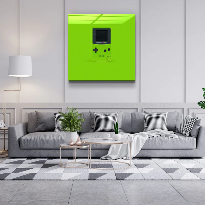 ."GameBoy". Designer's Collection Glass Wall Art - Image 3