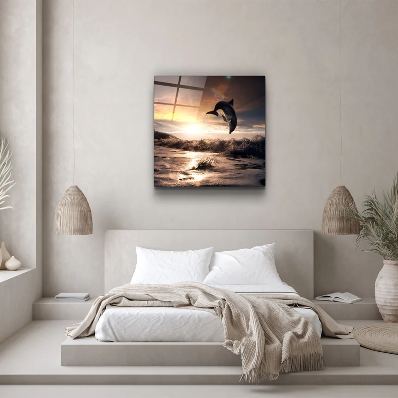 ・"Dolphin"・Glass Wall Art - Image 3