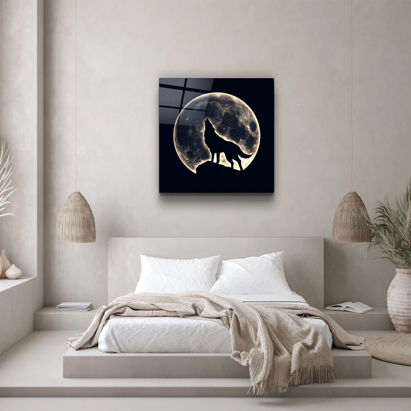・"Full Moon"・Glass Wall Art - Image 3