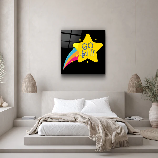 ・"Go For It"・Glass Wall Art - Image 3