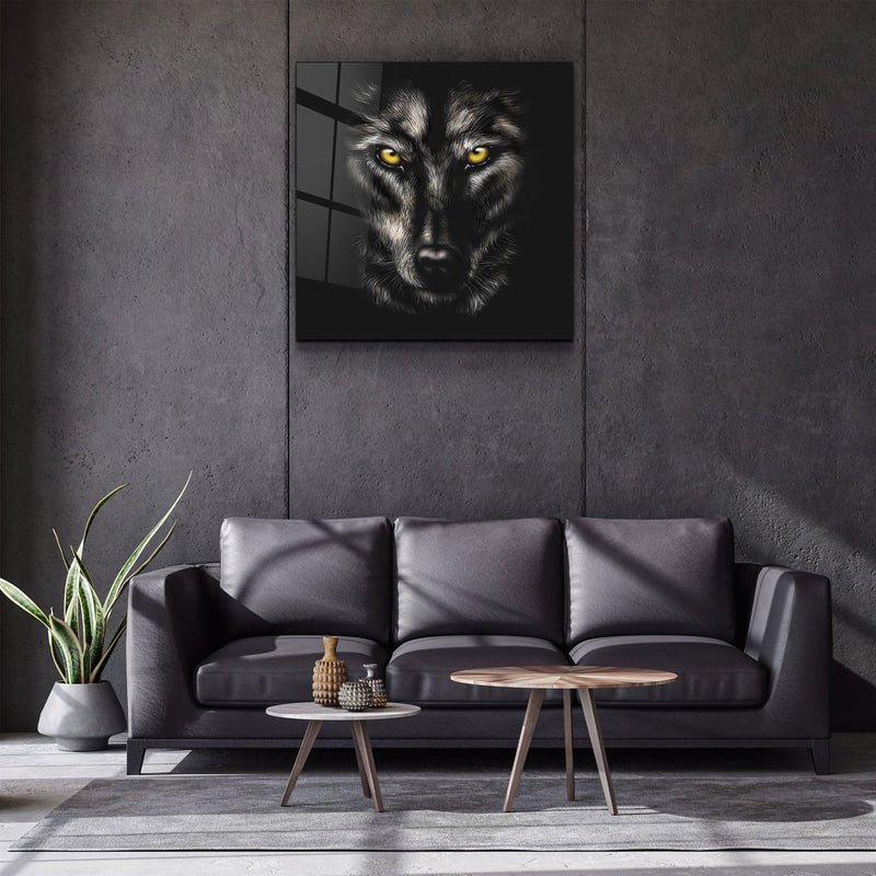 ・"Yellow eyes"・Glass Wall Art - Image 2
