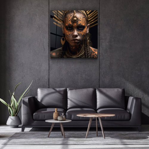 ."Woman Warriors 2". Secret World Collection Glass Wall Art - Image 3