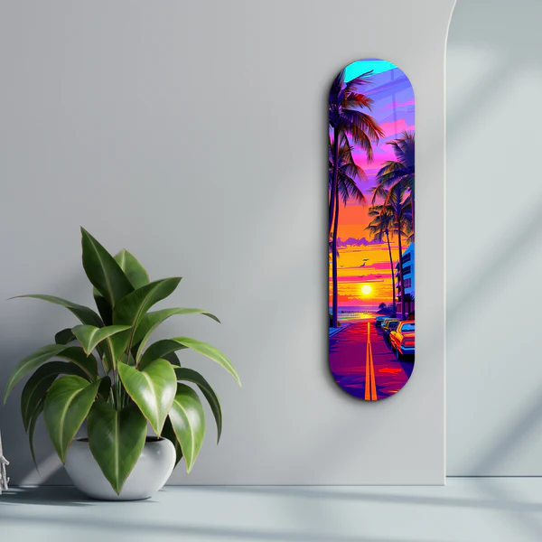 Miami 1 | Glass Wall Art - Image 3