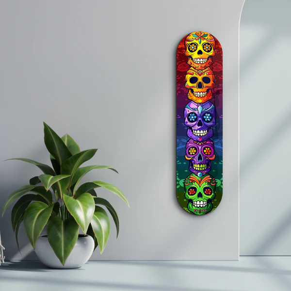 Sugar Skulls V2 | Glass Wall Art - Image 3