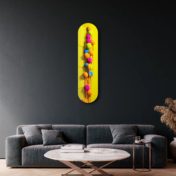 Melting Bubbles | Glass Wall Art - Image 3
