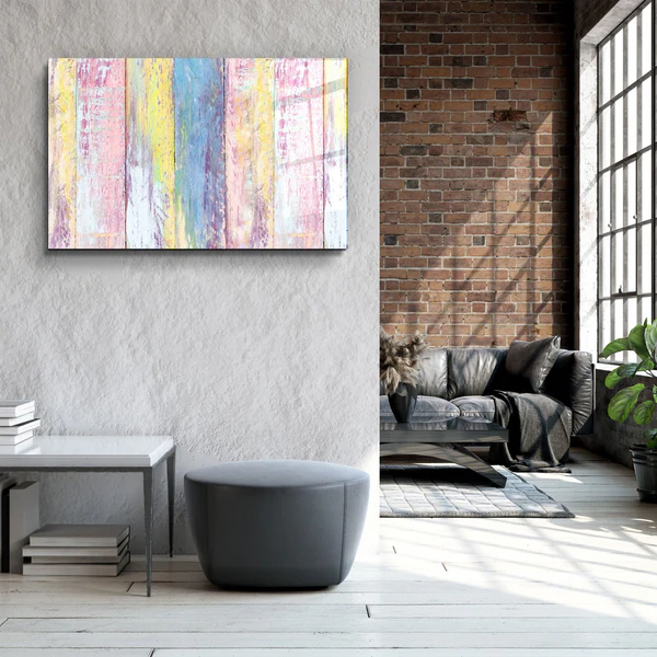 ・"Painted Wood"・Glass Wall Art - Image 3