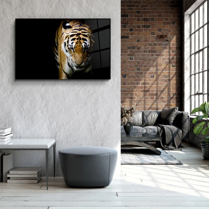 ・"Tiger 3"・Glass Wall Art - Image 3