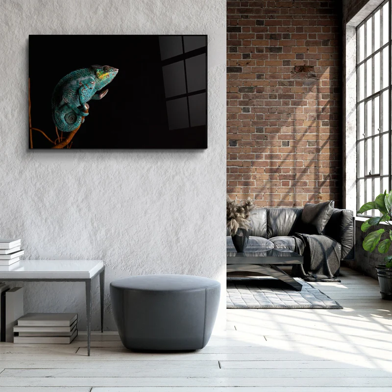 ・"Chameleon"・Glass Wall Art - Image 3