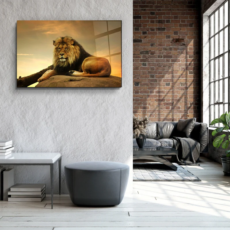 ・"Lion"・Glass Wall Art - Image 3