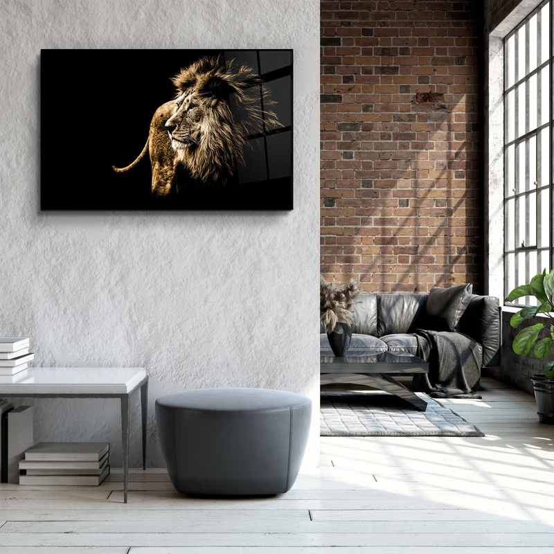 ・"Lion"・Glass Wall Art - Image 3