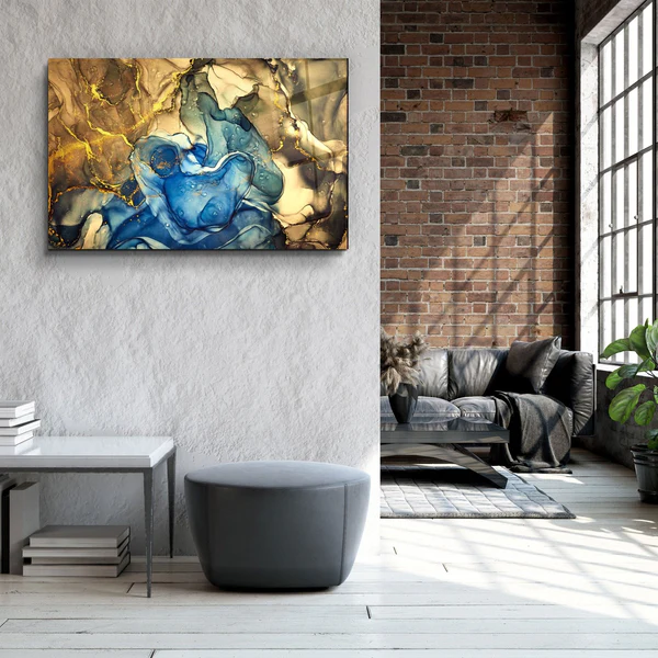 ・"Marble Design 3"・Glass Wall Art - Image 3