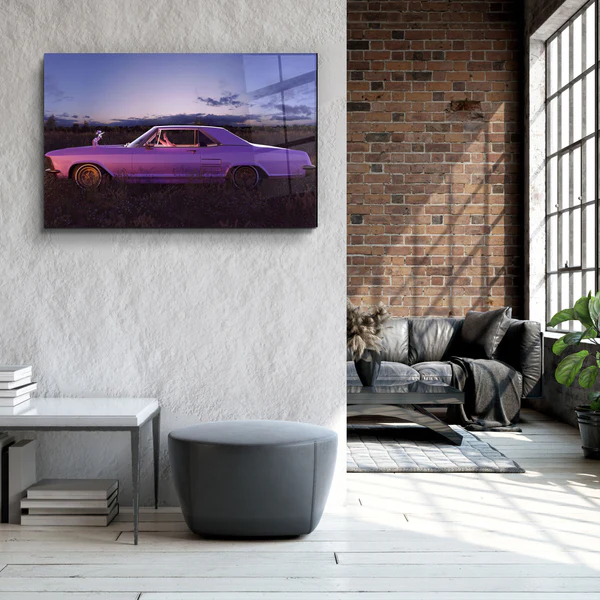 ・"Purple Sniper"・Designer's Collection Glass Wall Art - Image 3