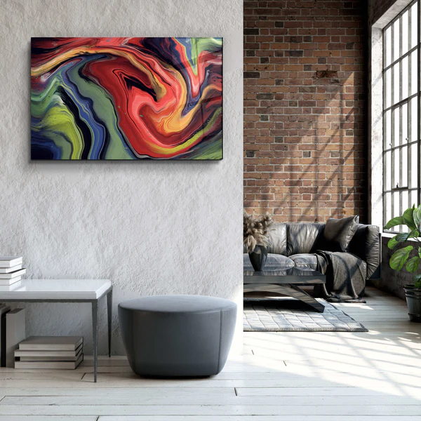 ・"Marble Collection H19"・Glass Wall Art - Image 3