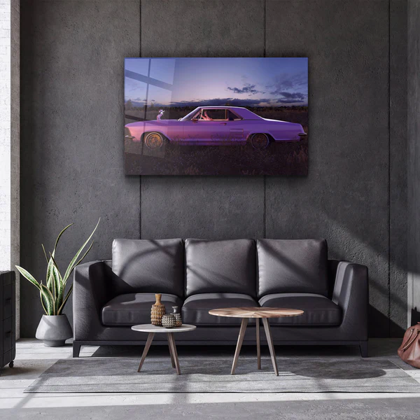 ・"Purple Sniper"・Designer's Collection Glass Wall Art - Image 2